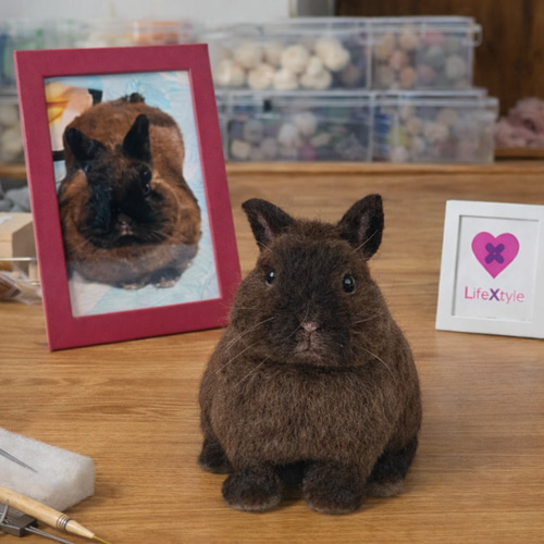 羊毛フェルト そっくり ウサギ オーダーメイド｜写真から作る ペット