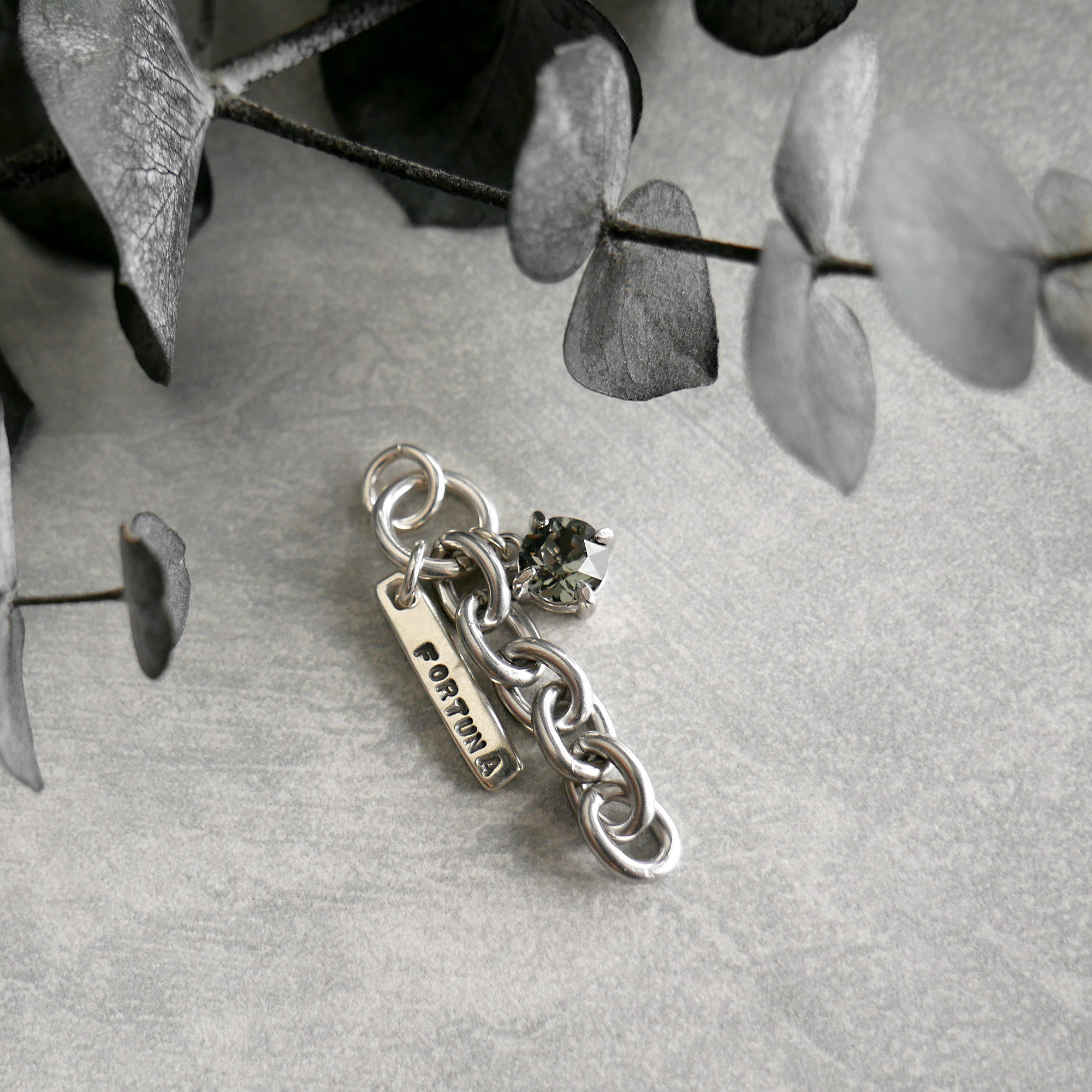 【再販】2WAYチャーム　バーチャームMIX / silver×stainless　P043