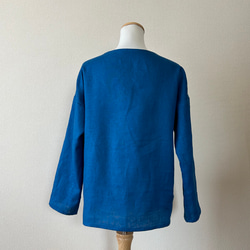 春夏　シンプルなトップス　リネン100% 9枚目の画像