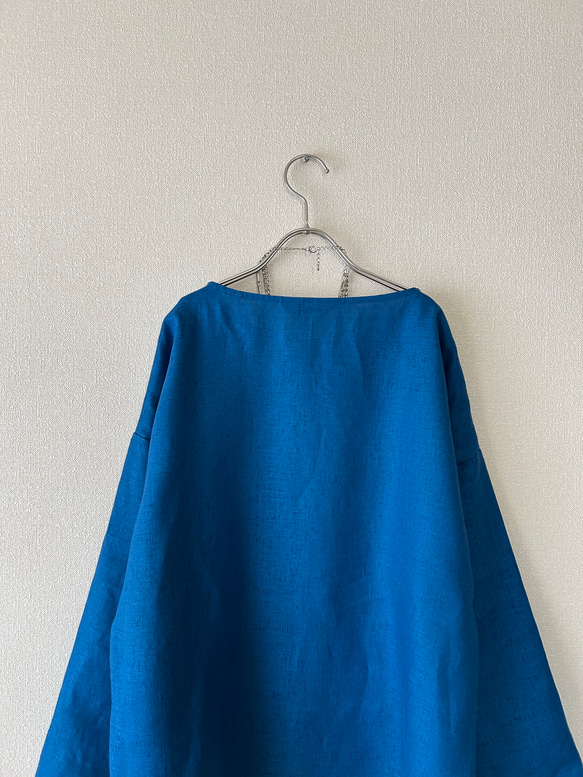 春夏　シンプルなトップス　リネン100% 4枚目の画像