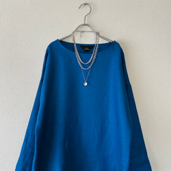 春夏　シンプルなトップス　リネン100% 3枚目の画像