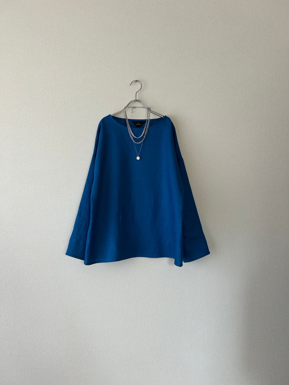 春夏　シンプルなトップス　リネン100% 1枚目の画像