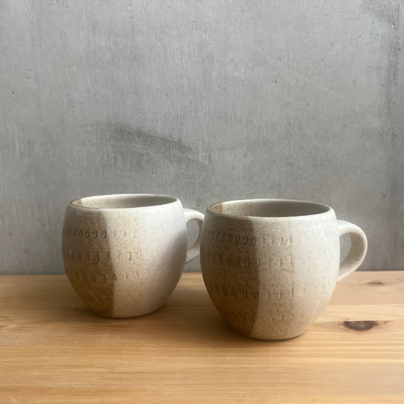 小石原焼 小石原焼き マグカップ コーヒーカップ ツートンカラー