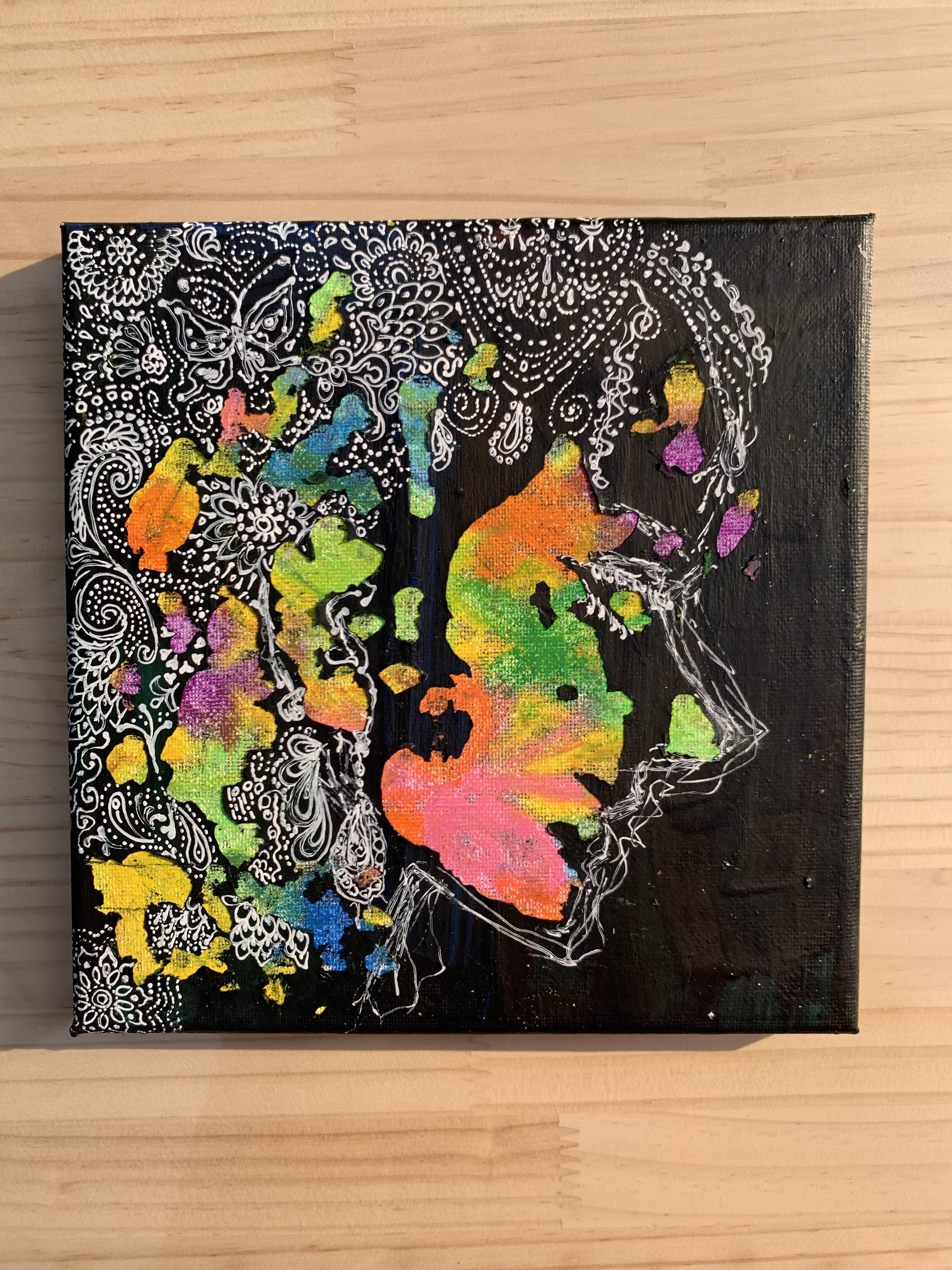 c*i様 「 語り継がれる優しさ 」｜絵画 原画 抽象画 絵 動物画 ドローイン c*i様 「 語り継がれる優しさ 」｜絵画 原画 抽象画 絵 動物画