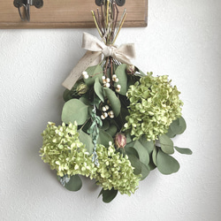 アナベルのスワッグ ドライフラワー スワッグ Eucalyptus 通販