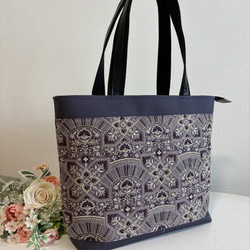 TRAUM.linokekena□花刺繍toteリネン/コットン/他 持ち手36 Yahoo!オークション - ハンドメイド 手刺繍 フラワー トート