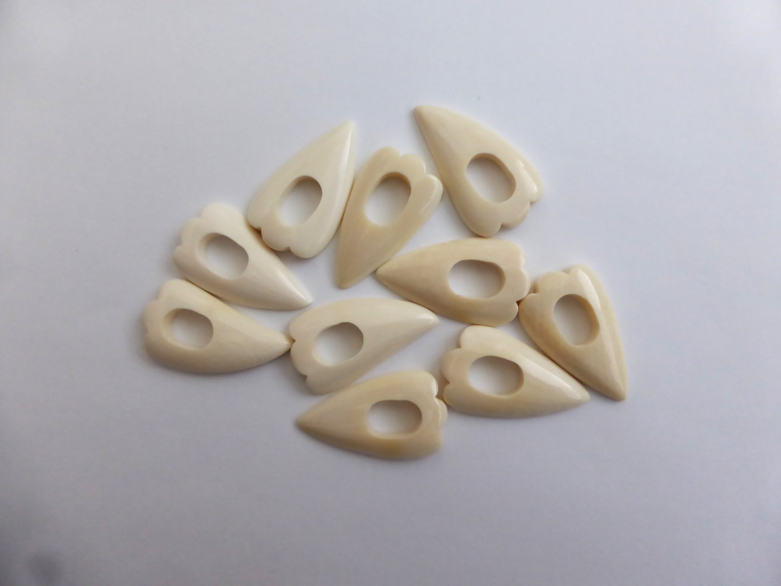 本象牙 アイボリーパーツ 10個セット②