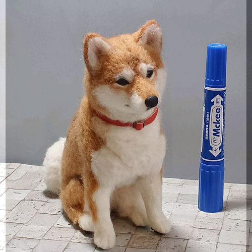 コリー犬 羊毛フェルト フィギュア 約15cm 羊毛フェルト 犬 ビーグルちゃん 犬フィギュア | iichi 日々の