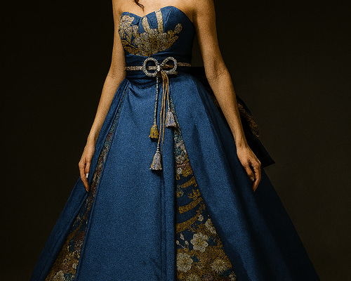花柄がオシャレで美しい ベア イブニングドレス missswteet1122_cd2828