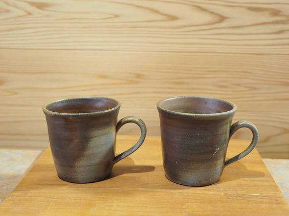 （mさま専用ページ）大容量　たっぷりのめる　大きな備前焼マグカップ（ザンギリ） 4枚目の画像