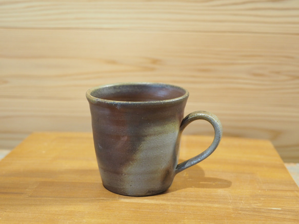 （mさま専用ページ）大容量　たっぷりのめる　大きな備前焼マグカップ（ザンギリ） 2枚目の画像