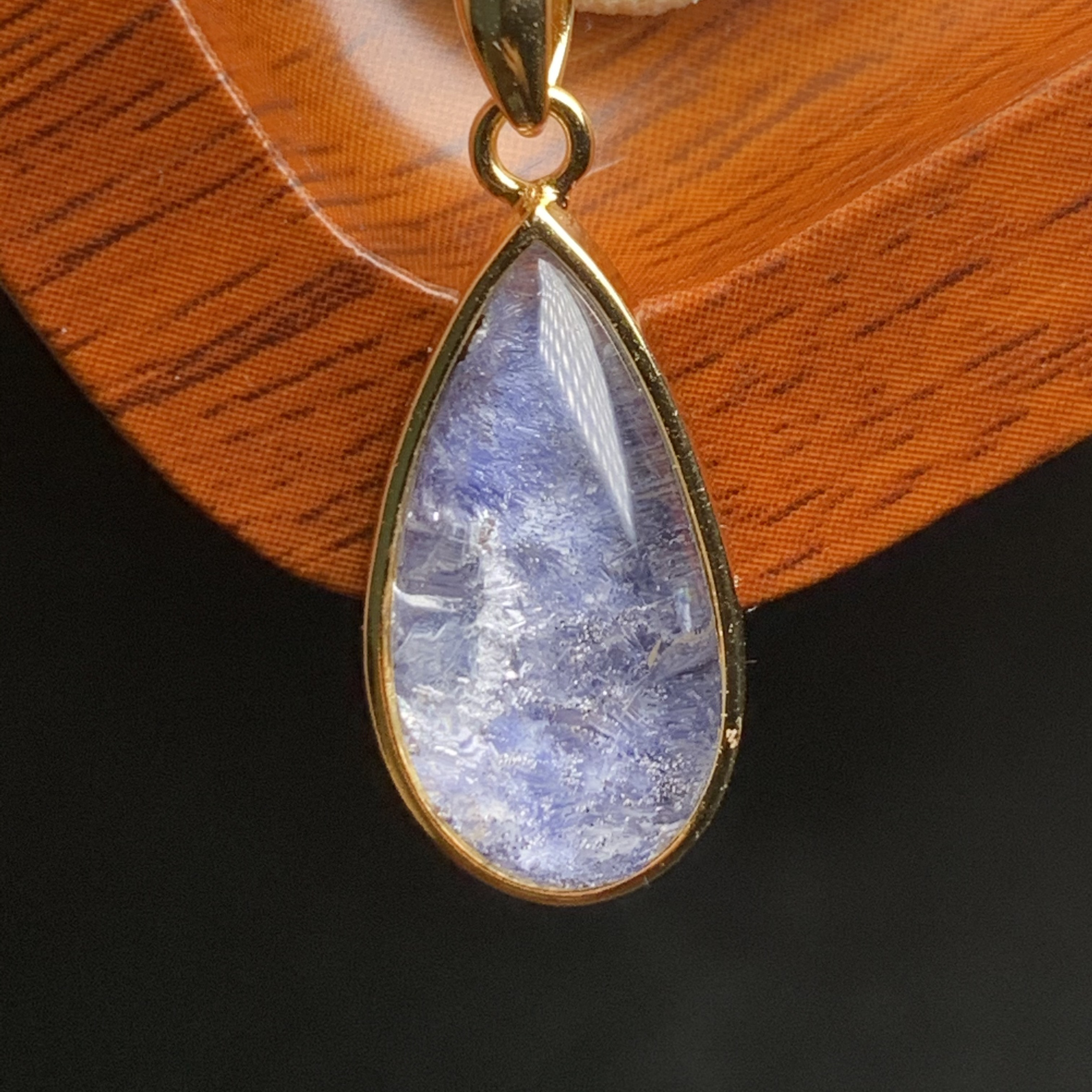 2.7gram天然無処理 デュモルチェライト ペンダント s925シルバー