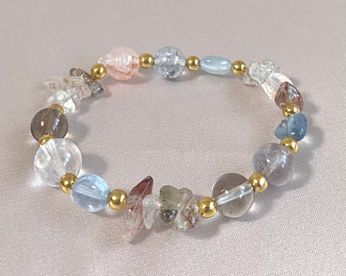 癒し・浄化《Seaside Dance》黒金スーパーセブン アクアマリン