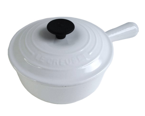 ル・クルーゼ ソースパン 白 18cm ヴィンテージ LE CREUSET フランス