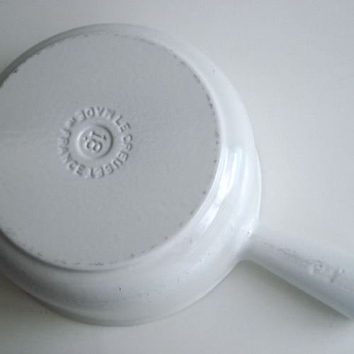 ル・クルーゼ ソースパン 白 18cm ヴィンテージ LE CREUSET フランス