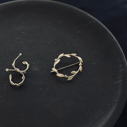 草と実 ブローチ　 4枚目の画像