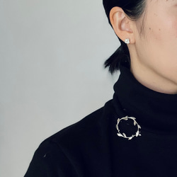 草と実 ブローチ　 3枚目の画像