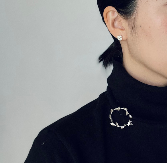 草と実 ブローチ　 3枚目の画像