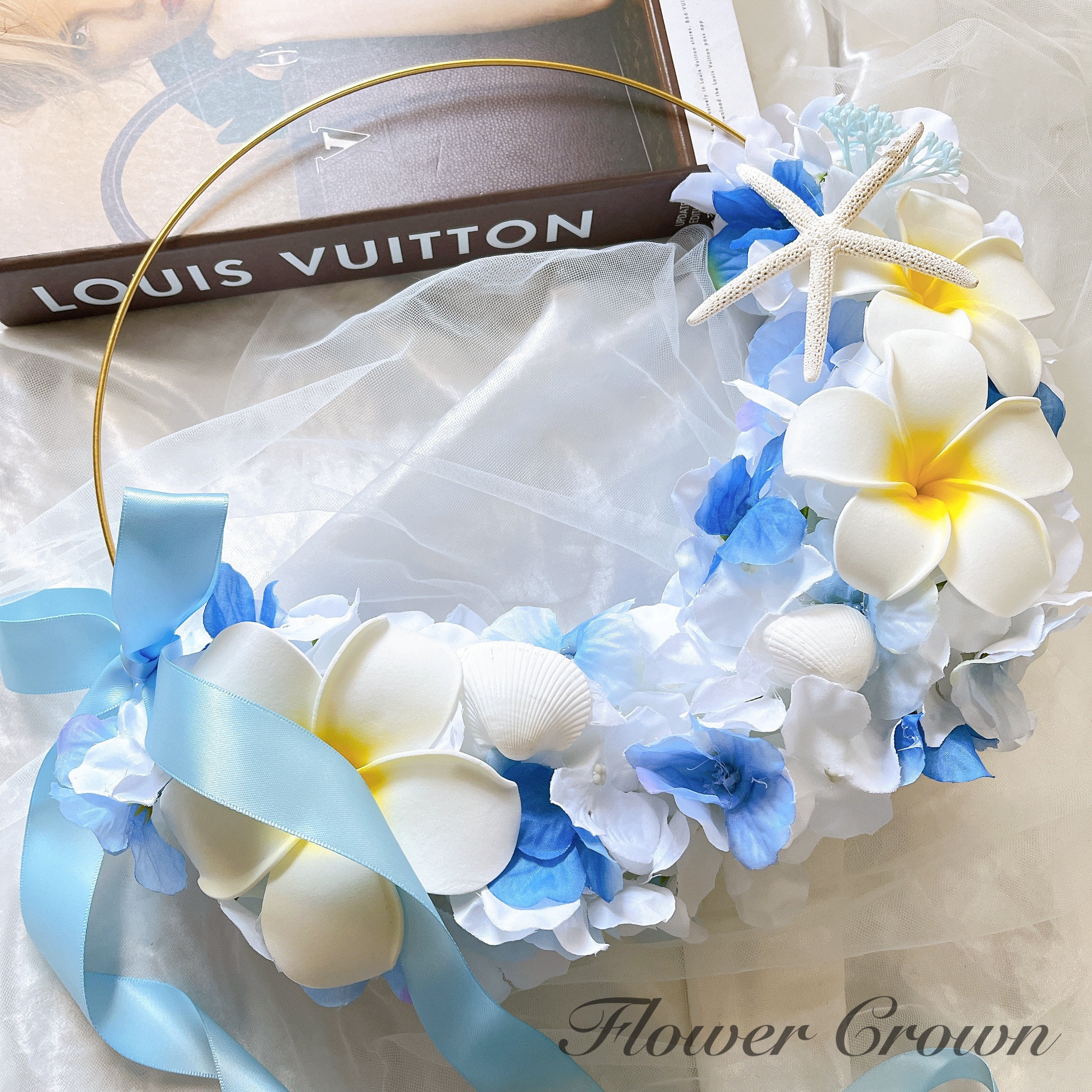 フープブーケ アーティフィシャルフラワーブーケ 結婚式 ウエディングブーケ サマーウエディング リゾートウエディング