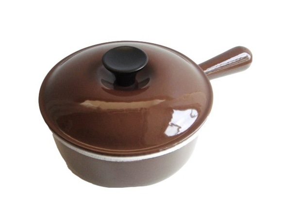 ル・クルーゼ ソースパン 18cm 茶 ヴィンテージ LE CREUSET 片手鍋