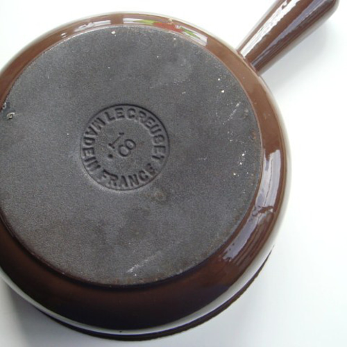 ル・クルーゼ ソースパン 18cm 茶 ヴィンテージ LE CREUSET 片手鍋