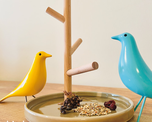 とまりば】止まり木＋フラットプレート 鳥さんの休憩場所に おもちゃ