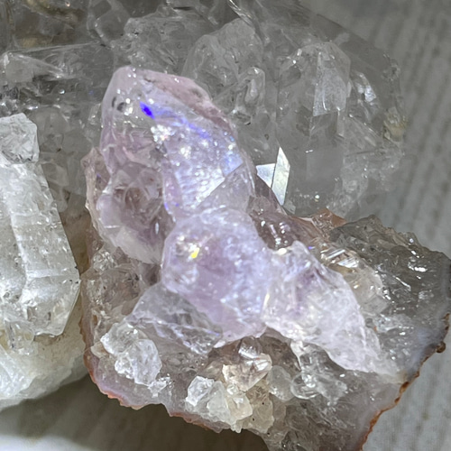 天からの祝福✨　アナンダライト　水晶　レインボークォーツ　原石　クラスター 天からの祝福✨ アナンダライト 水晶 レインボークォーツ 原石