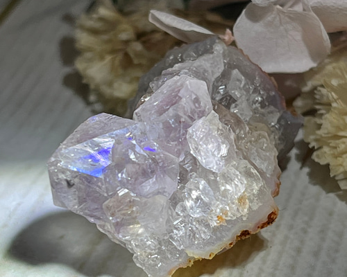 神の至福の光✨　アナンダライト　アメジスト　レインボークォーツ　原石　水晶 95f4e3398f66f669ad2062f77e2c3c