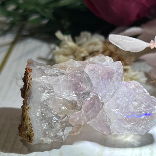 神の至福の光✨　アナンダライト　アメジスト　レインボークォーツ　原石　水晶 神の至福の光✨ アナンダライト アメジスト レインボークォーツ