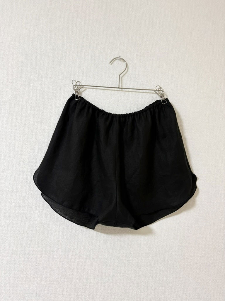 リネンのトランクスオーバーパンツ