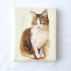 ねこ/絵画/原画】《Fluffy early spring》 ＊ アクリル画 猫の絵