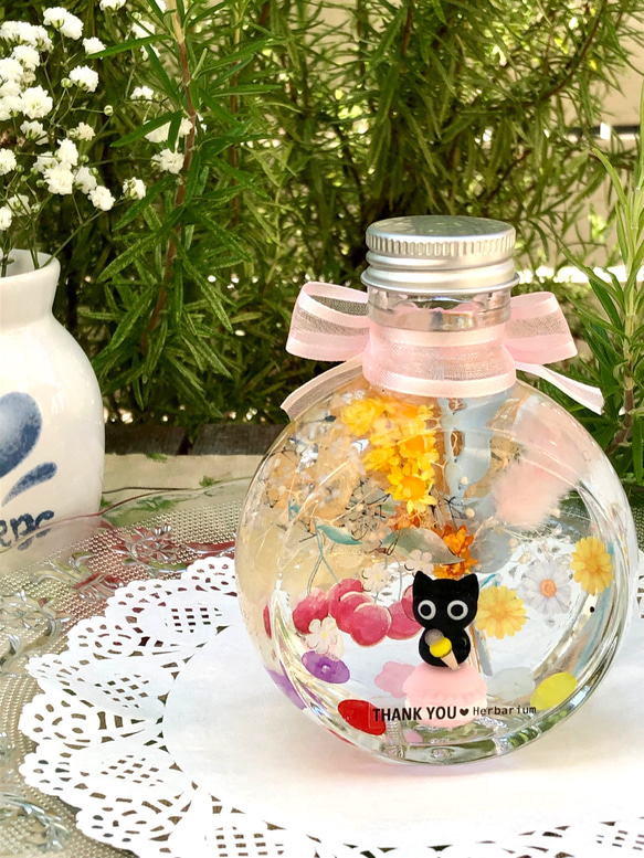 猫ちゃんハーバリウム♡夏スイーツランドの美味しい時間　＊＊サマーギフト　夏限定新作 3枚目の画像