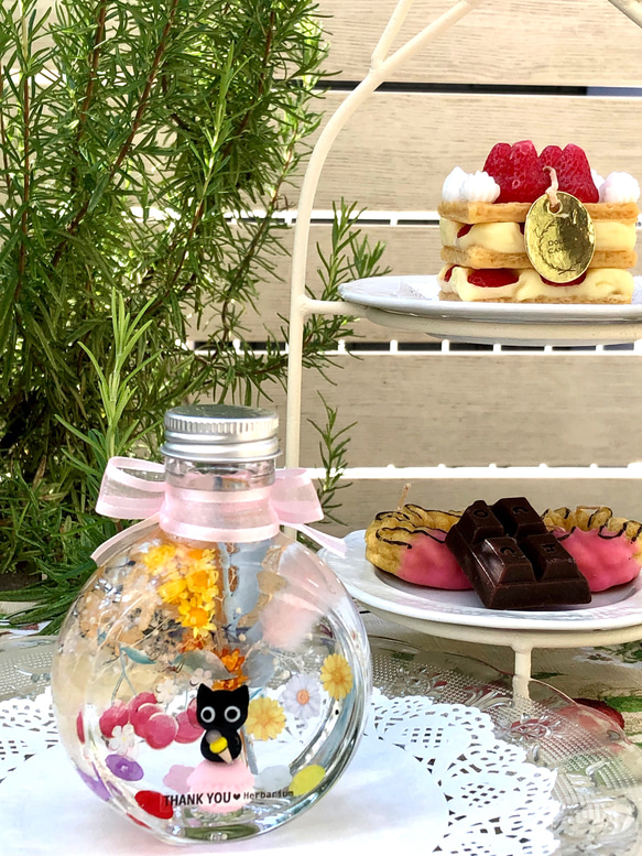 猫ちゃんハーバリウム♡夏スイーツランドの美味しい時間　＊＊サマーギフト　夏限定新作 5枚目の画像