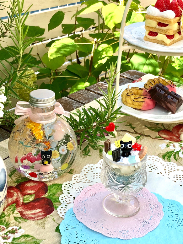 猫ちゃんハーバリウム♡夏スイーツランドの美味しい時間　＊＊サマーギフト　夏限定新作 6枚目の画像
