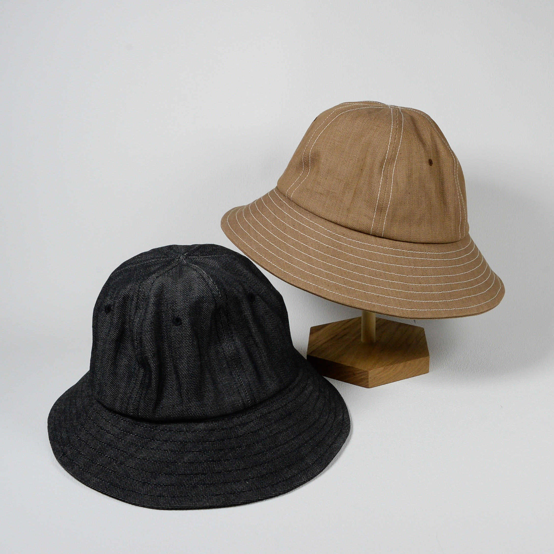 【6Pクロッシェ】ユニセックス／帽子／サイズオーダー／オーガニックデニム／アウトドア