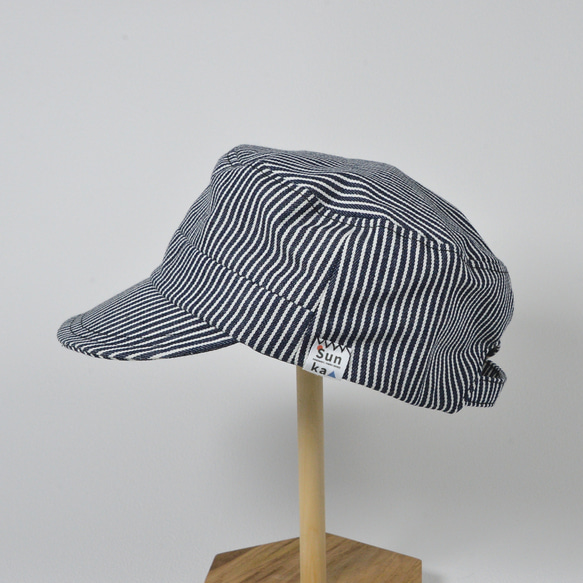 Sunka ワークキャップ ／国産デニム／ユニセックス／シンプル／帽子 2枚目の画像