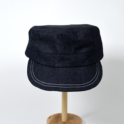 Sunka ワークキャップ ／国産デニム／ユニセックス／シンプル／帽子 14枚目の画像