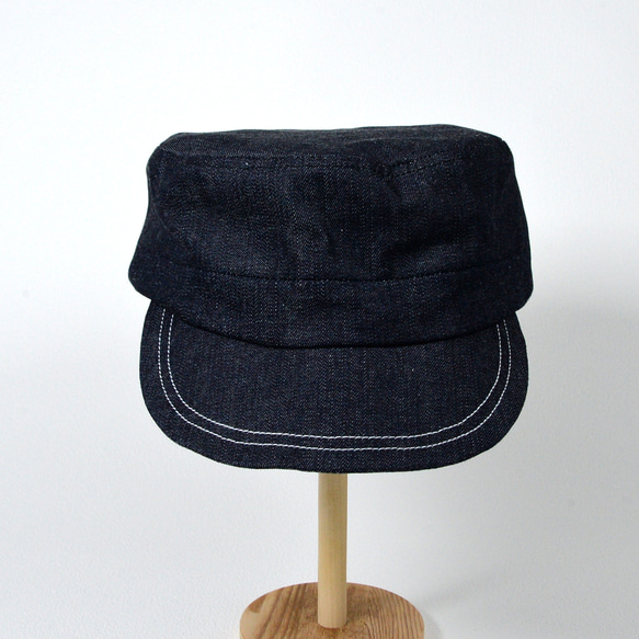 Sunka ワークキャップ ／国産デニム／ユニセックス／シンプル／帽子 14枚目の画像