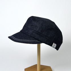 Sunka ワークキャップ ／国産デニム／ユニセックス／シンプル／帽子 13枚目の画像