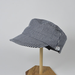 Sunka ワークキャップ ／国産デニム／ユニセックス／シンプル／帽子 4枚目の画像