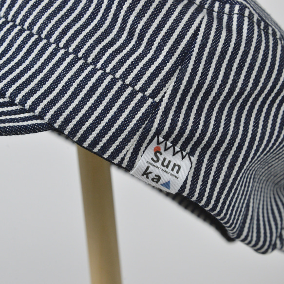 Sunka ワークキャップ ／国産デニム／ユニセックス／シンプル／帽子 9枚目の画像