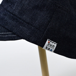 Sunka ワークキャップ ／国産デニム／ユニセックス／シンプル／帽子 19枚目の画像