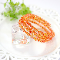 虹入り シトリンクォーツ 天然石数珠ブレスレット 高品質シトリン