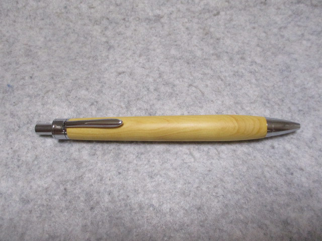 御蔵島柘植　根株　椿油仕上げ　木軸ボールペン(シャープペンシル)