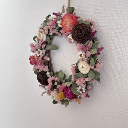 ドライフラワー スワッグ ガーランド リース ミモザ クリスマスローズ ばら 0ee8fc489fce4ad3576cfd90e16e40
