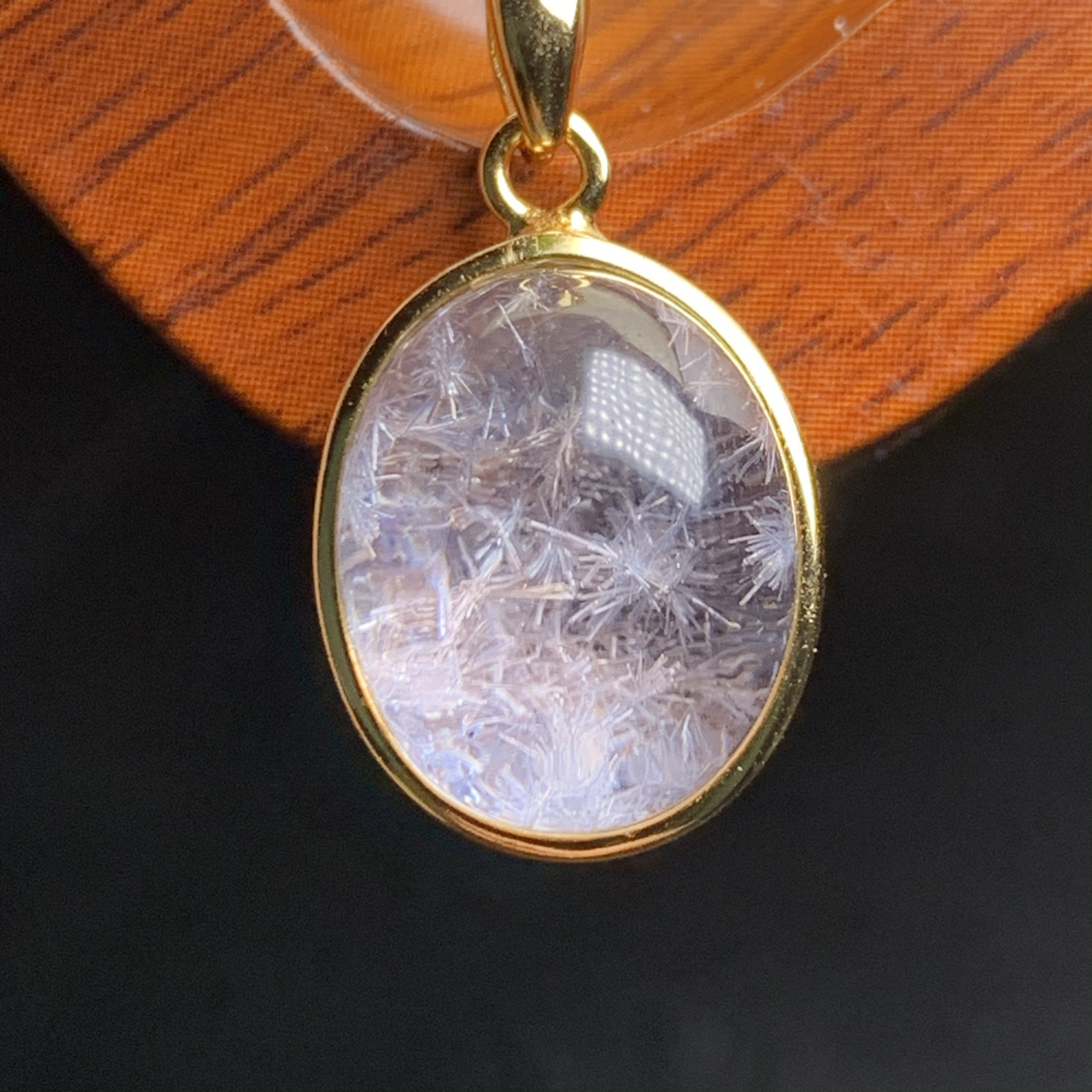 4gram天然無処理 デュモルチェライト ペンダント s925シルバー