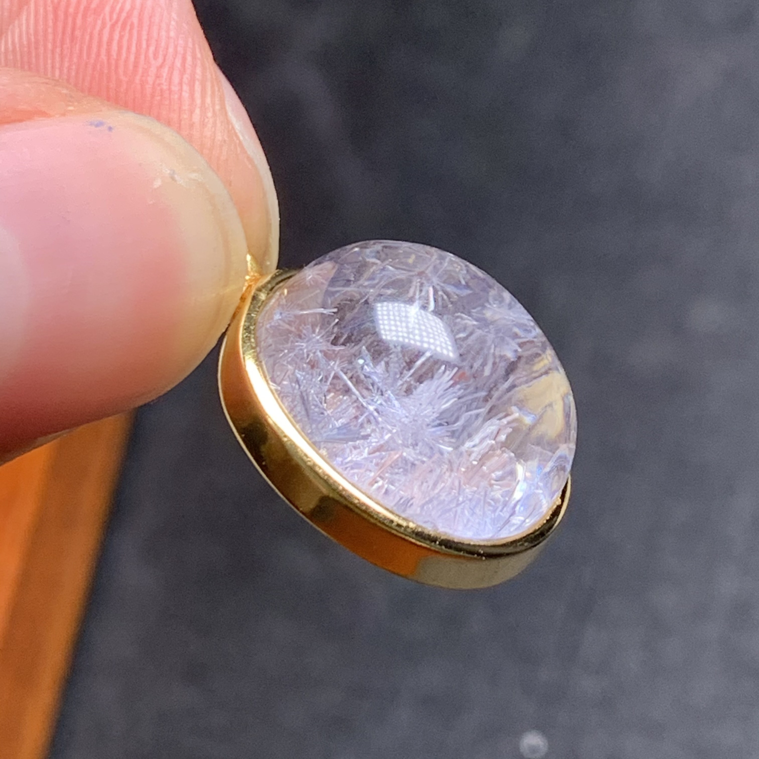 4gram天然無処理 デュモルチェライト ペンダント s925シルバー