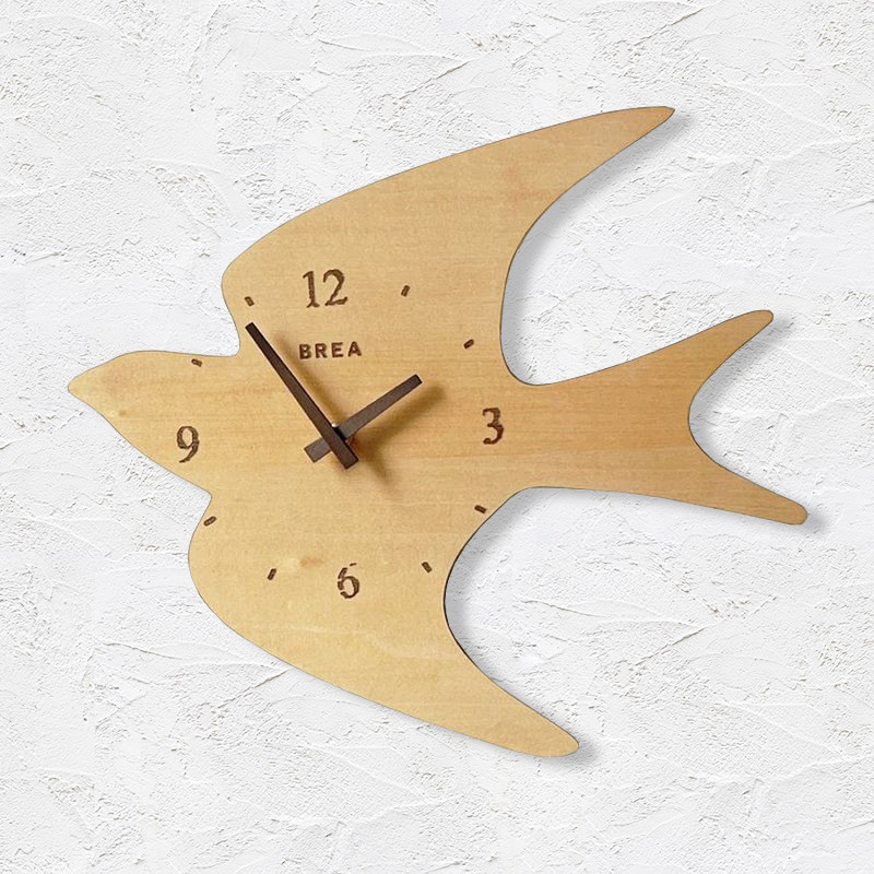 壁掛け時計 ツバメ 静音タイプ BREA-1945