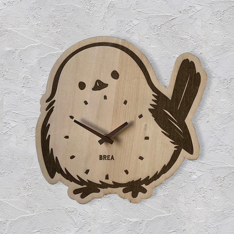 壁掛け時計 シマエナガ 静音タイプ BREA-1940 4,745円