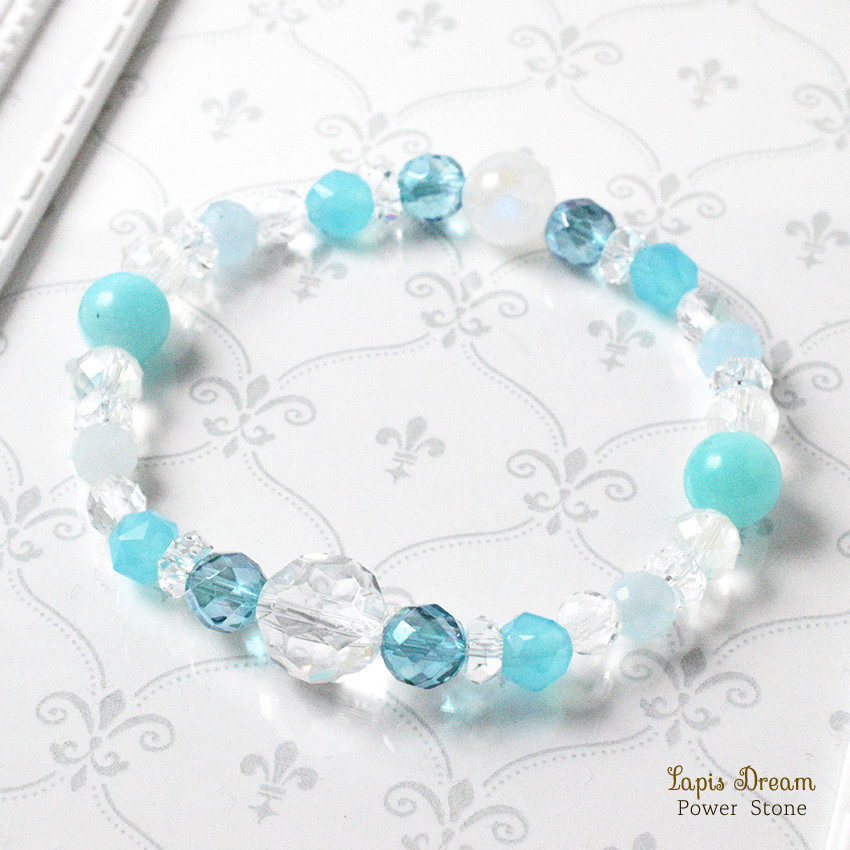 不安を希望に変える 心のお守り | アマゾナイト、レインボームーンストーンの天然石パワー.ストーン ブレスレット